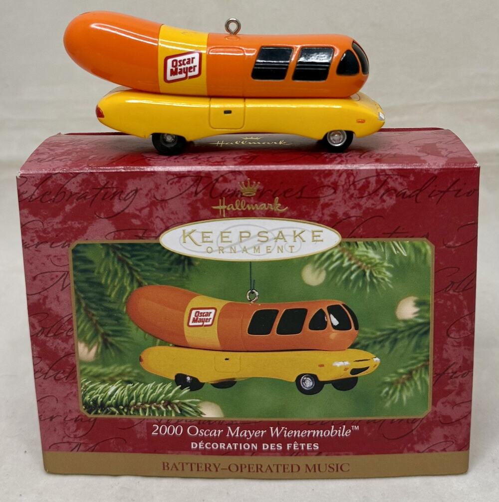 Hallmark Keepsake 2000 Oscar Mayer Wienermobile Musical Ornament 2001 Boxed READ